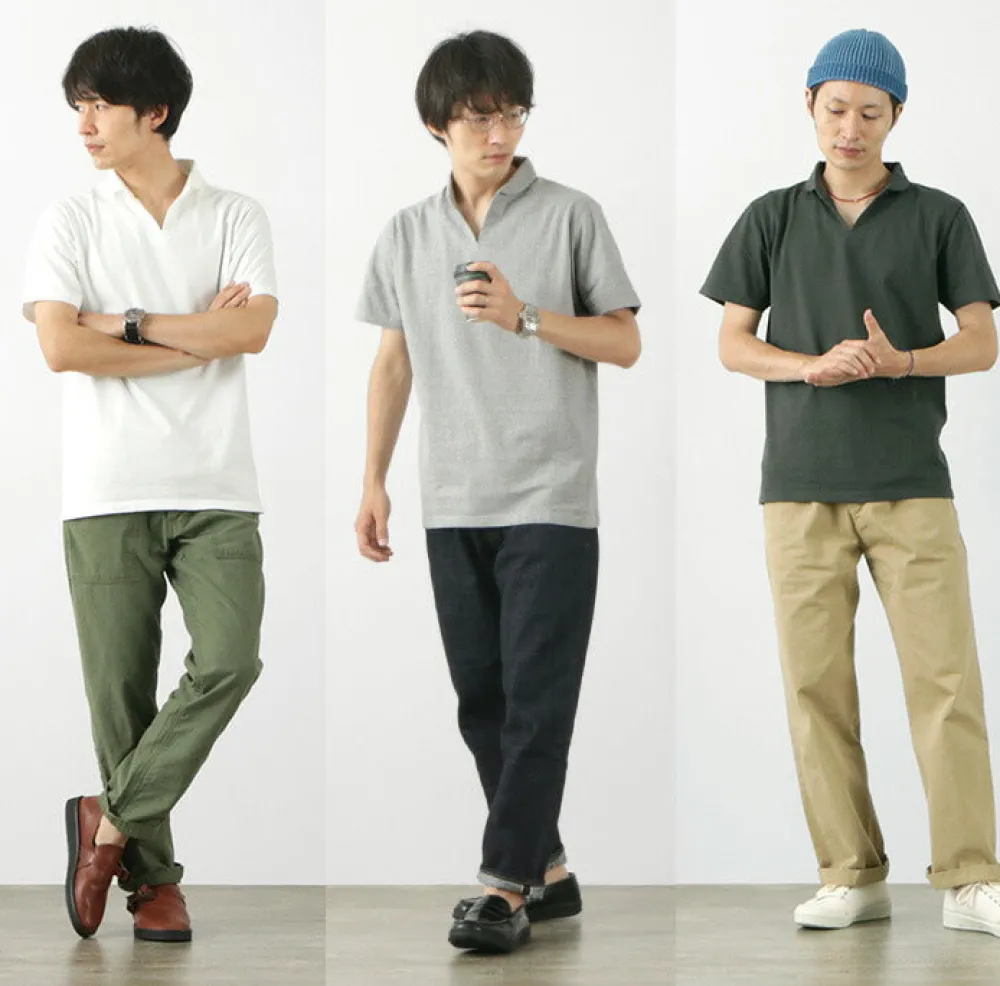 BARNS T-Shirts^/ Cozun Knit Vintage Skipper Polo Shirt