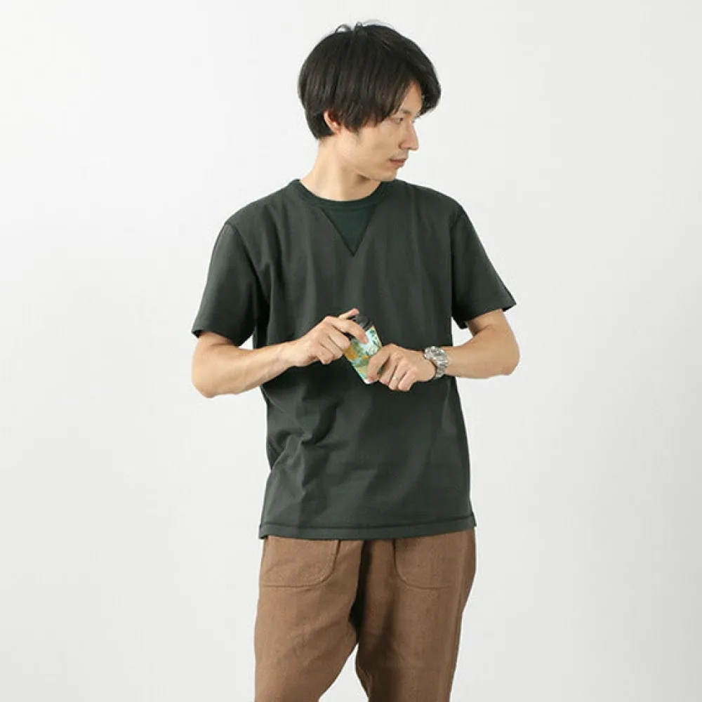 BARNS T-Shirts^/ Cozun knitted vintage gusset short sleeve crew neck T-shirt