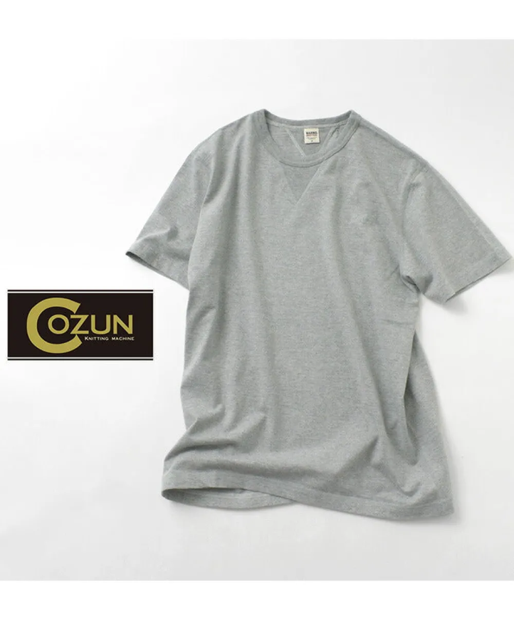 BARNS T-Shirts^/ Cozun knitted vintage gusset short sleeve crew neck T-shirt