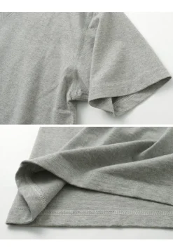 BARNS T-Shirts^/ Cozun knitted vintage gusset short sleeve crew neck T-shirt