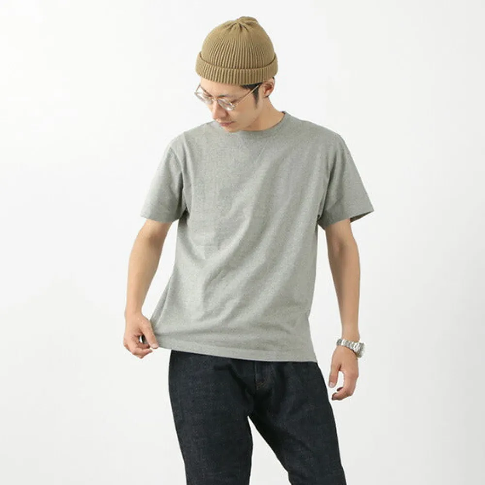 BARNS T-Shirts^/ Cozun knitted vintage gusset short sleeve crew neck T-shirt