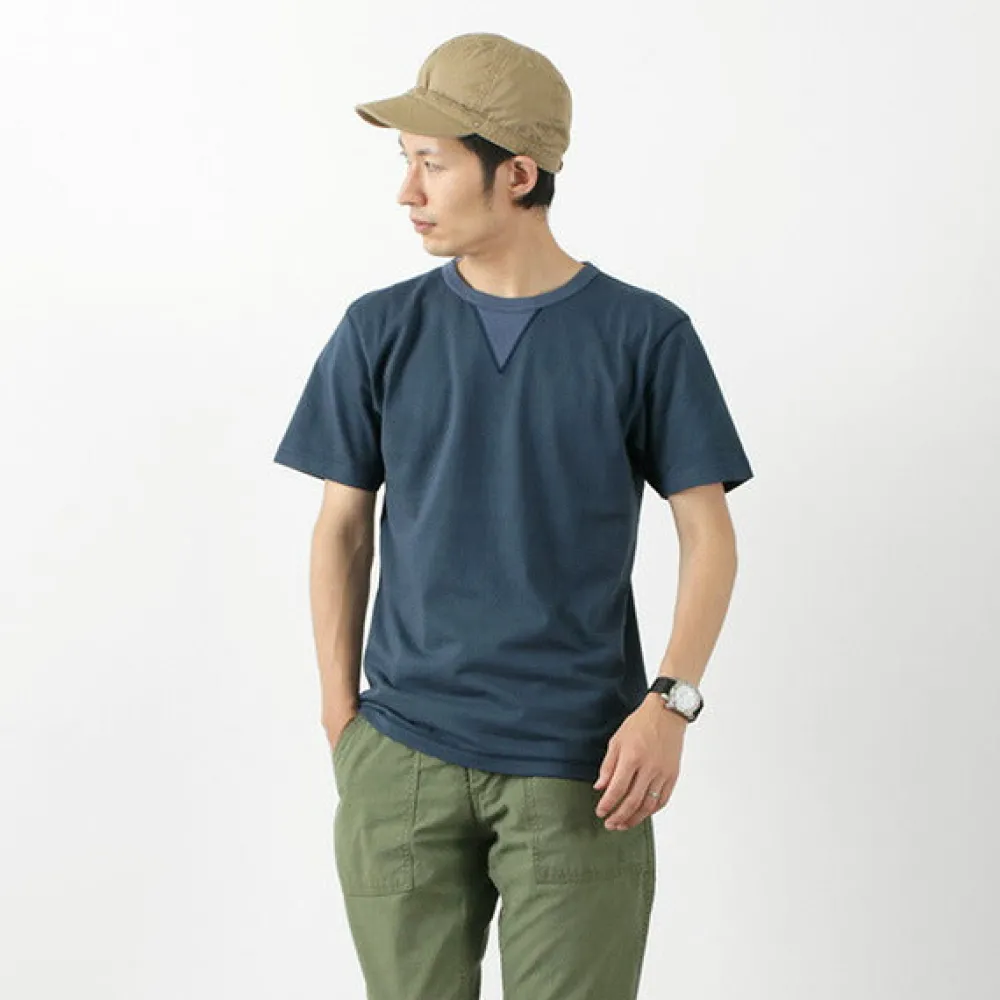 BARNS T-Shirts^/ Cozun knitted vintage gusset short sleeve crew neck T-shirt