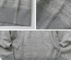 BARNS Sweatshirts^/ Hanging Knit Wide Hoodie
