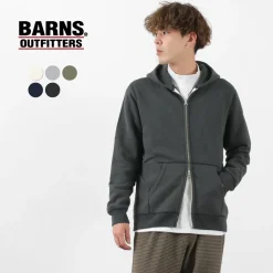 BARNS Sweatshirts^/ Hanging Knits Zip Parka Sweat
