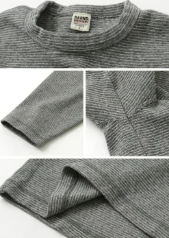 BARNS T-Shirts^/ Heavy spun milled fabric 6.5/10 sleeve T-shirt