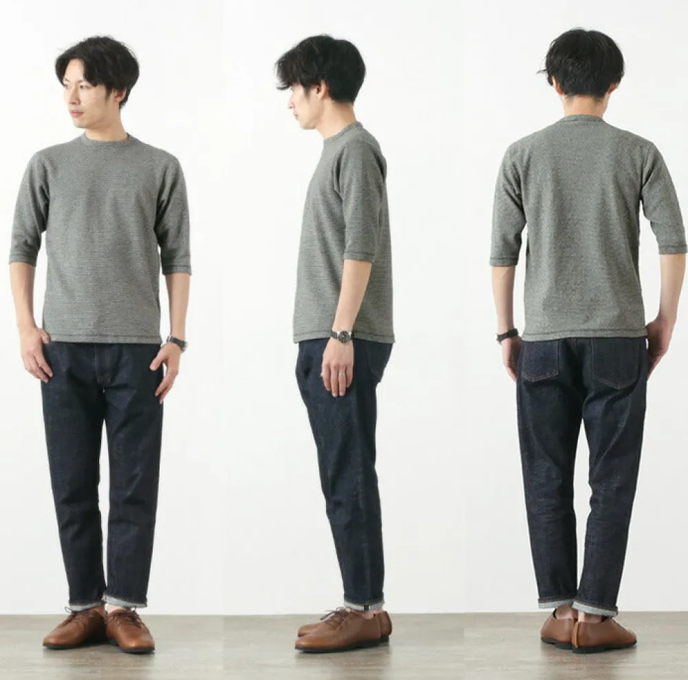 BARNS T-Shirts^/ Heavy spun milled fabric 6.5/10 sleeve T-shirt