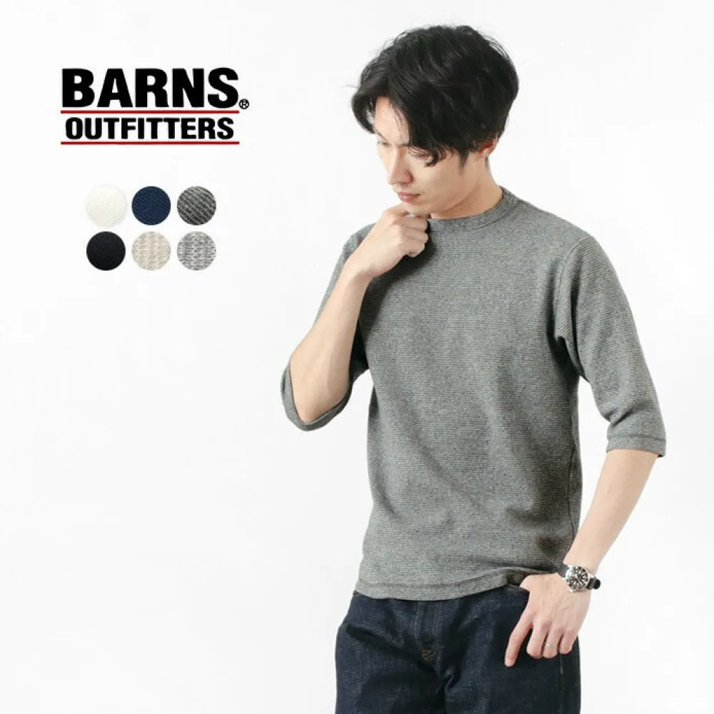 BARNS T-Shirts^/ Heavy spun milled fabric 6.5/10 sleeve T-shirt