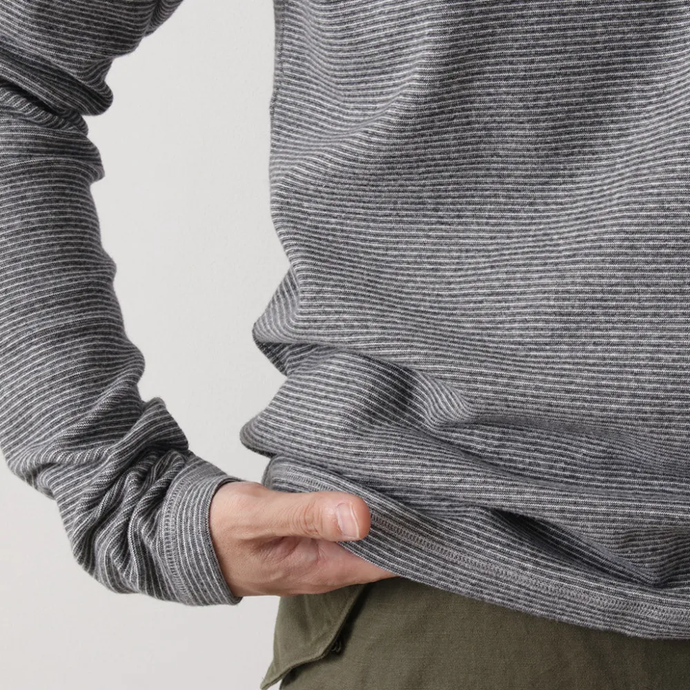 BARNS T-Shirts^/ Heavy Spun Milled Fabric Long Sleeve T-Shirt