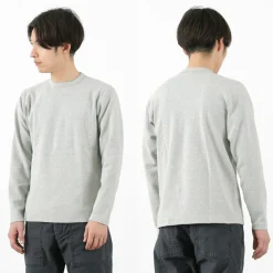 BARNS T-Shirts^/ Heavy Spun Milled Fabric Long Sleeve T-Shirt