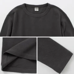BARNS T-Shirts^/ Heavy Spun Milled Fabric Long Sleeve T-Shirt