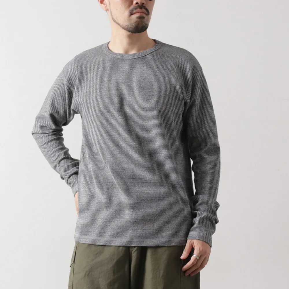 BARNS T-Shirts^/ Heavy Spun Milled Fabric Long Sleeve T-Shirt