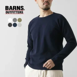 BARNS T-Shirts^/ Heavy Spun Milled Fabric Long Sleeve T-Shirt
