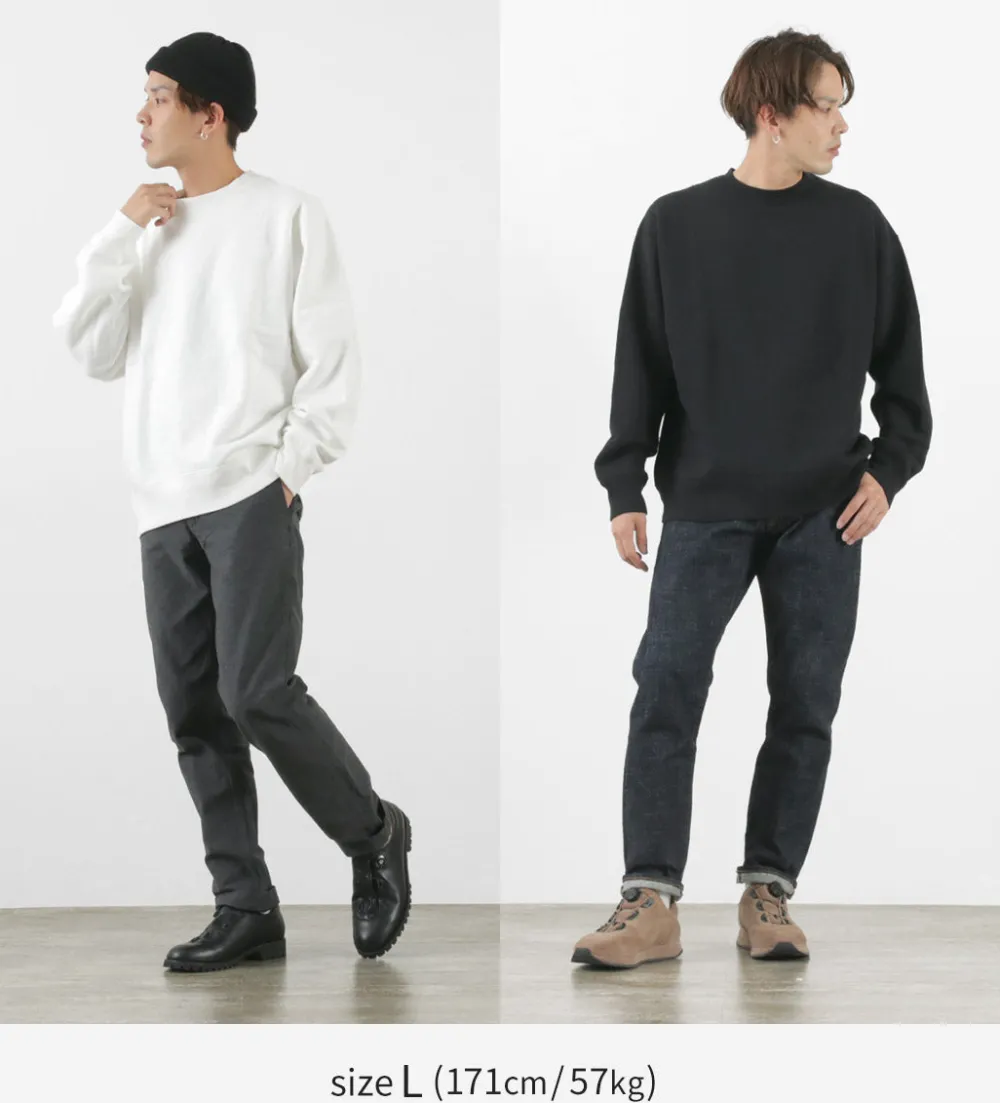 BARNS Sweatshirts^/ Loopwheel wide crew sweatshirt