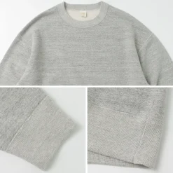 BARNS Sweatshirts^/ Loopwheel wide crew sweatshirt