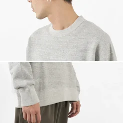 BARNS Sweatshirts^/ Loopwheel wide crew sweatshirt