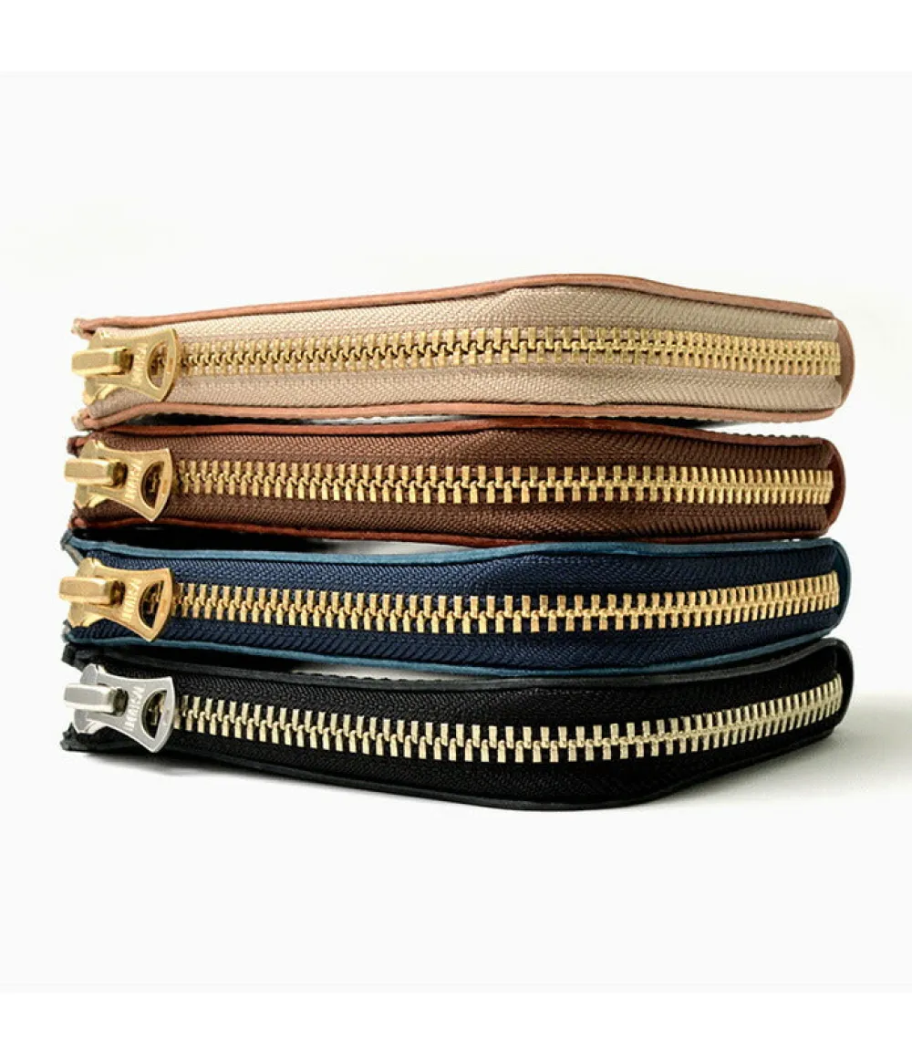 BARNS Wallets^/ L-shaped zipper mini wallet