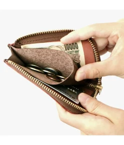 BARNS Wallets^/ L-shaped zipper mini wallet