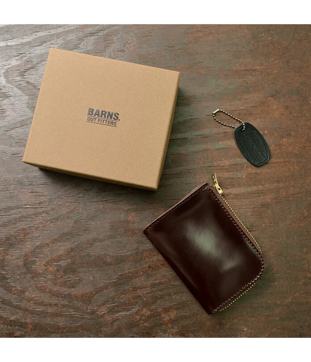 BARNS Wallets^/ L-shaped zipper mini wallet