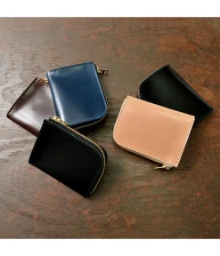 BARNS Wallets^/ L-shaped zipper mini wallet