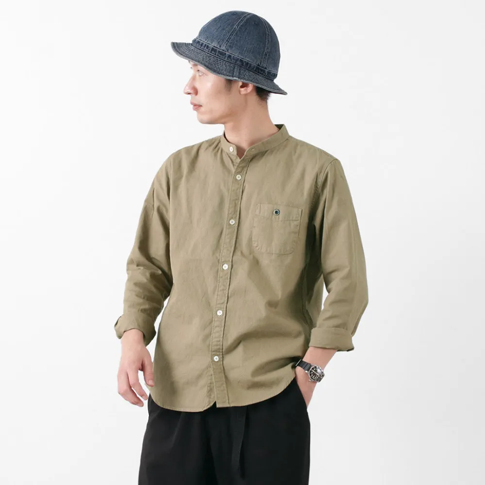 BARNS Shirts^/ Ox Band Collar Shirt
