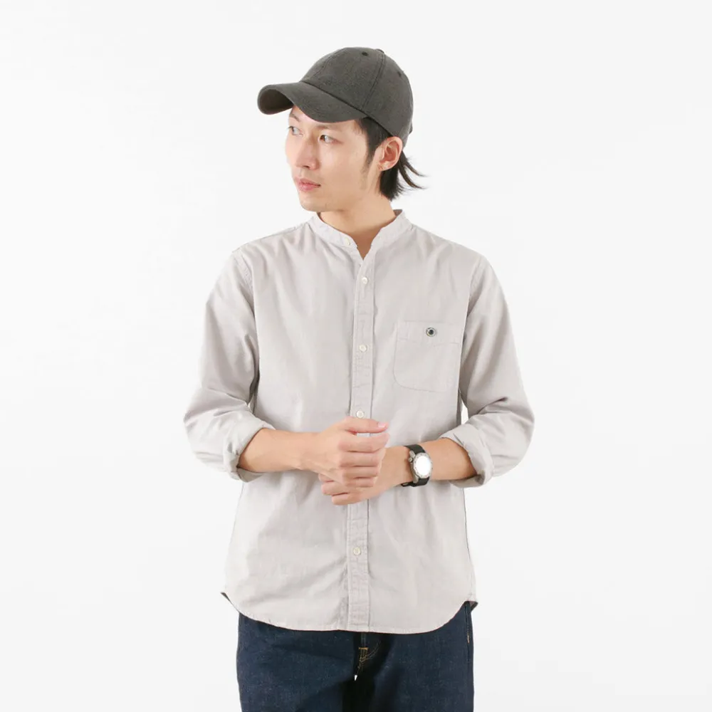 BARNS Shirts^/ Ox Band Collar Shirt