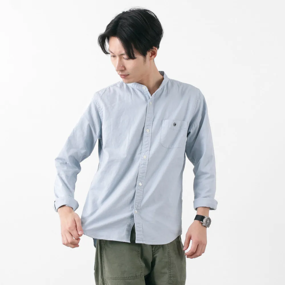 BARNS Shirts^/ Ox Band Collar Shirt
