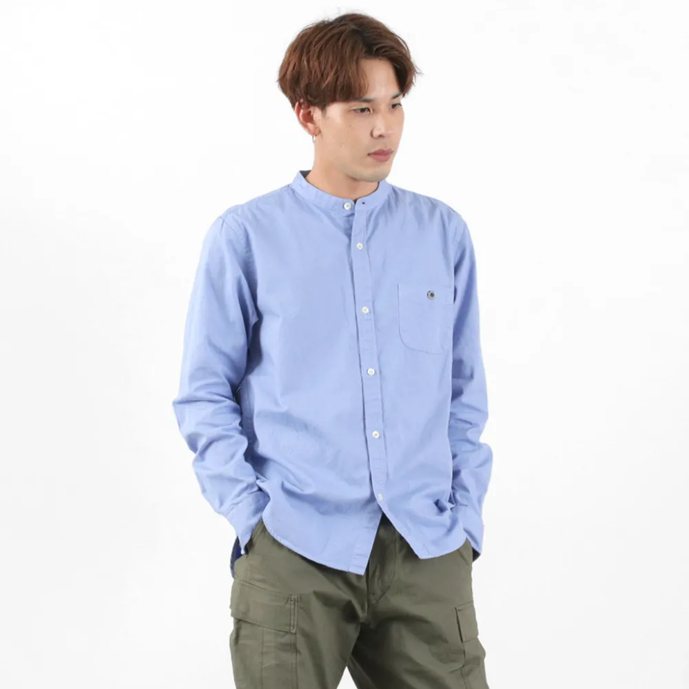 BARNS Shirts^/ Ox Band Collar Shirt
