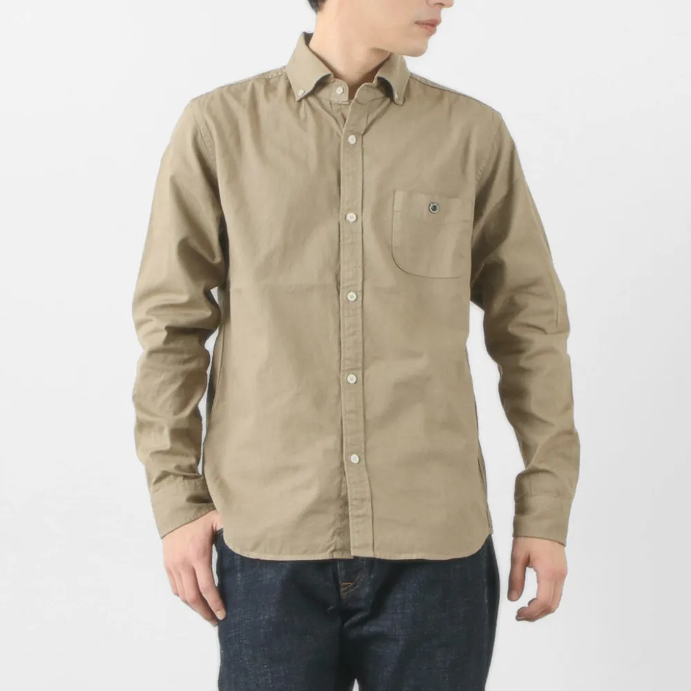 BARNS Shirts^/ Ox Long Sleeve Button Down Shirt
