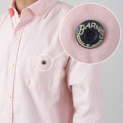 BARNS Shirts^/ Ox Long Sleeve Button Down Shirt