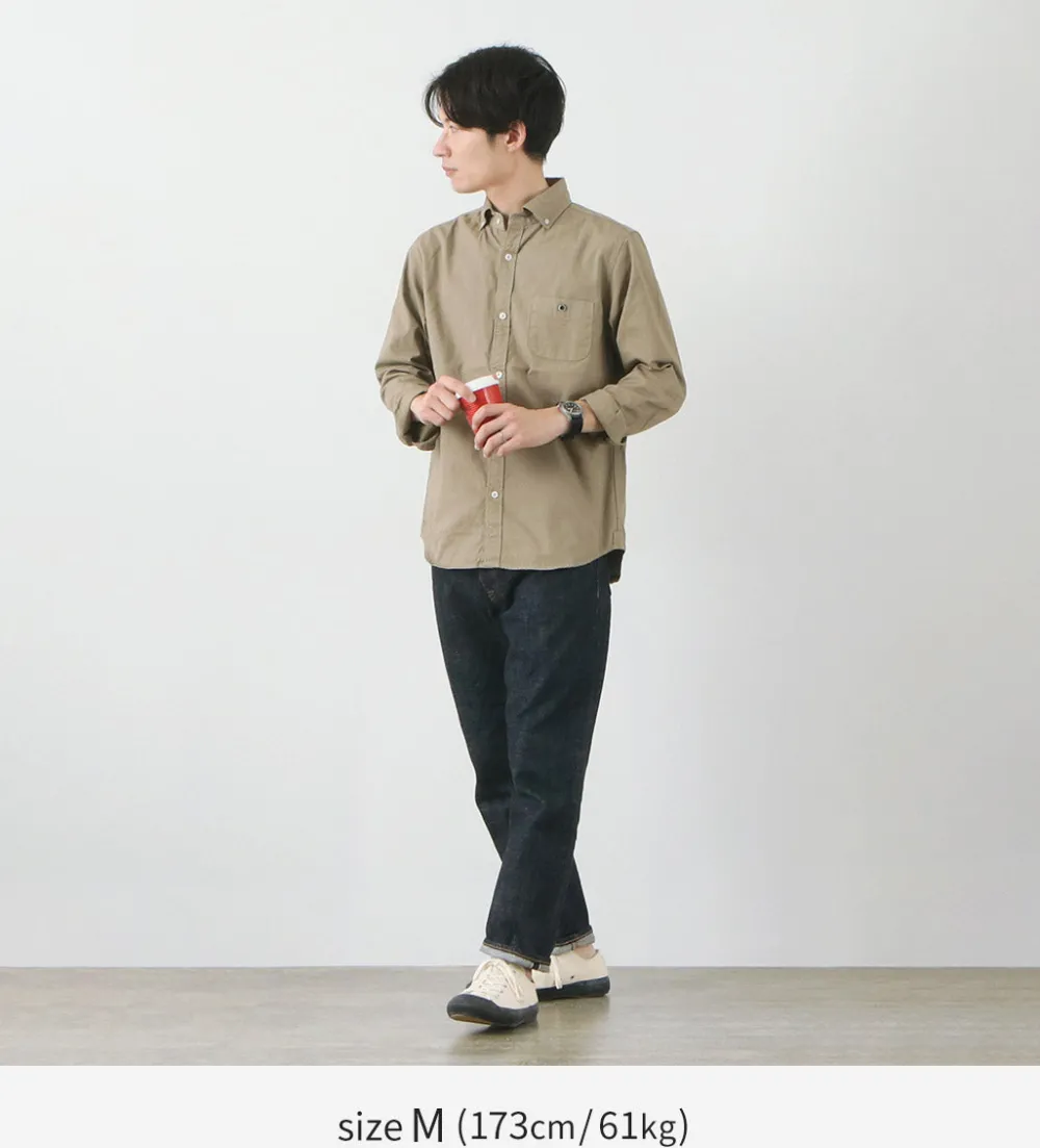 BARNS Shirts^/ Ox Long Sleeve Button Down Shirt