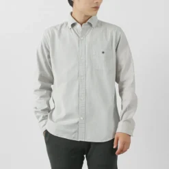 BARNS Shirts^/ Ox Long Sleeve Button Down Shirt