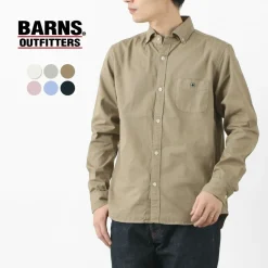 BARNS Shirts^/ Ox Long Sleeve Button Down Shirt