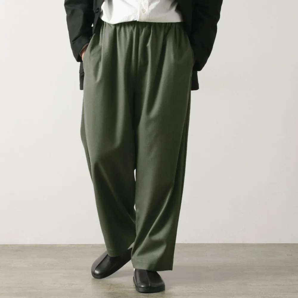 BASISBROEK Trousers^/ MOREMO Wide Pants High Count Flannel