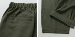 BASISBROEK Trousers^/ MOREMO Wide Pants High Count Flannel