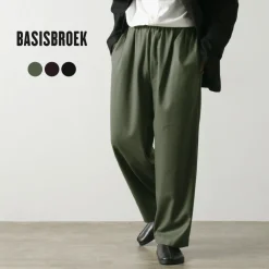 BASISBROEK Trousers^/ MOREMO Wide Pants High Count Flannel