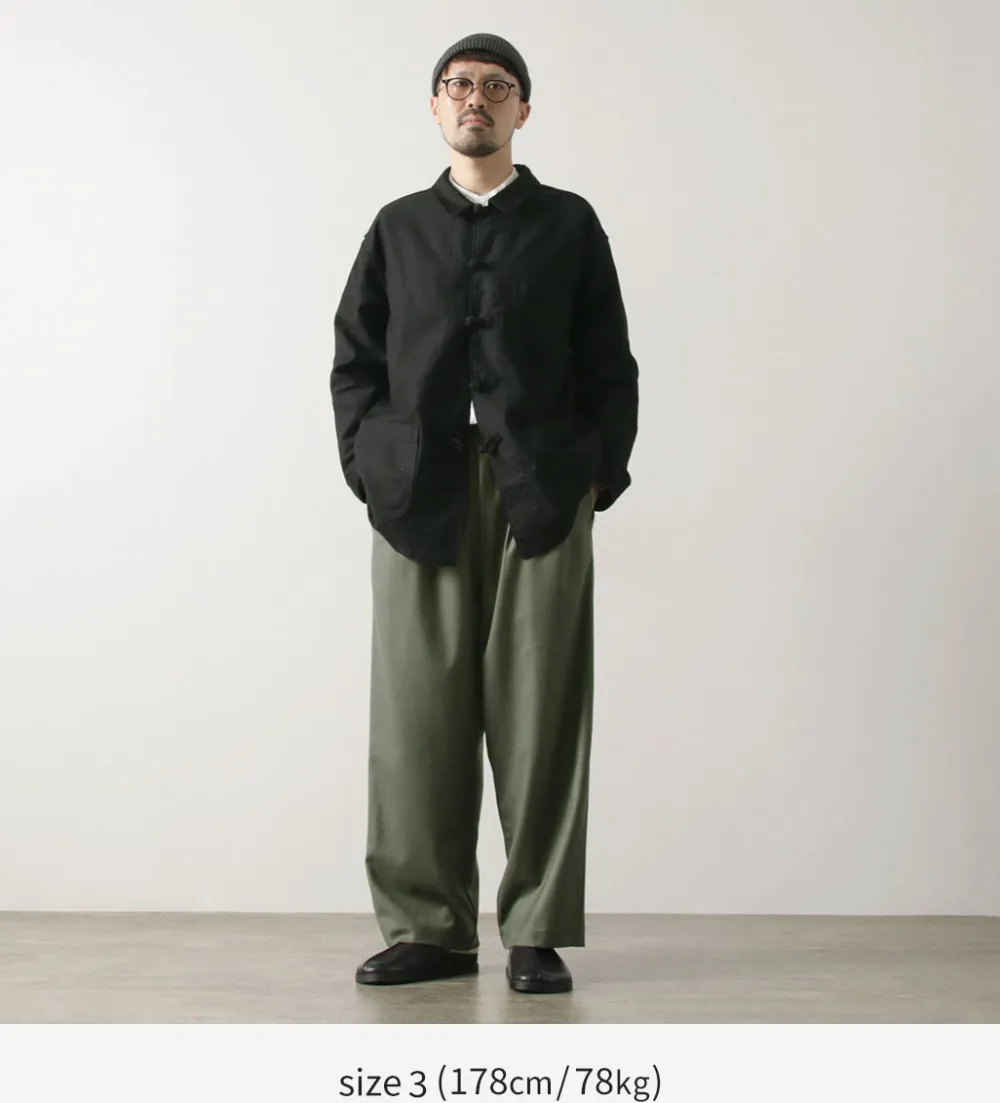 BASISBROEK Trousers^/ MOREMO Wide Pants High Count Flannel