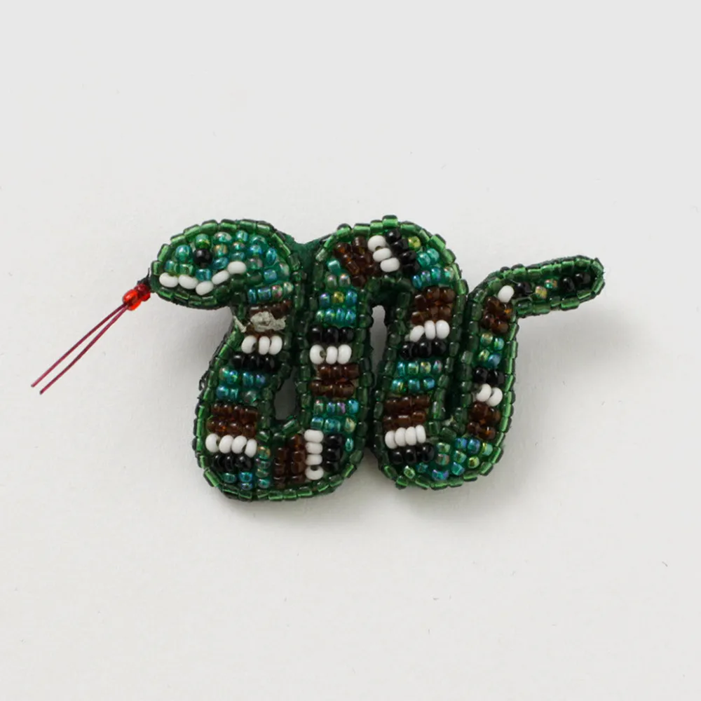 BEADED ACCESSORIES Other Goods^/ Beaded pin badge S