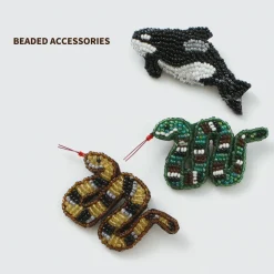 BEADED ACCESSORIES Other Goods^/ Beaded pin badge S