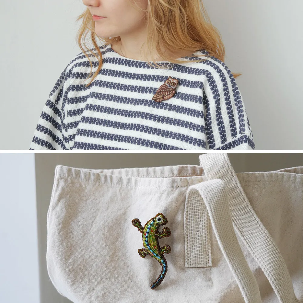 BEADED ACCESSORIES Other Goods^/ Beaded pin badge L
