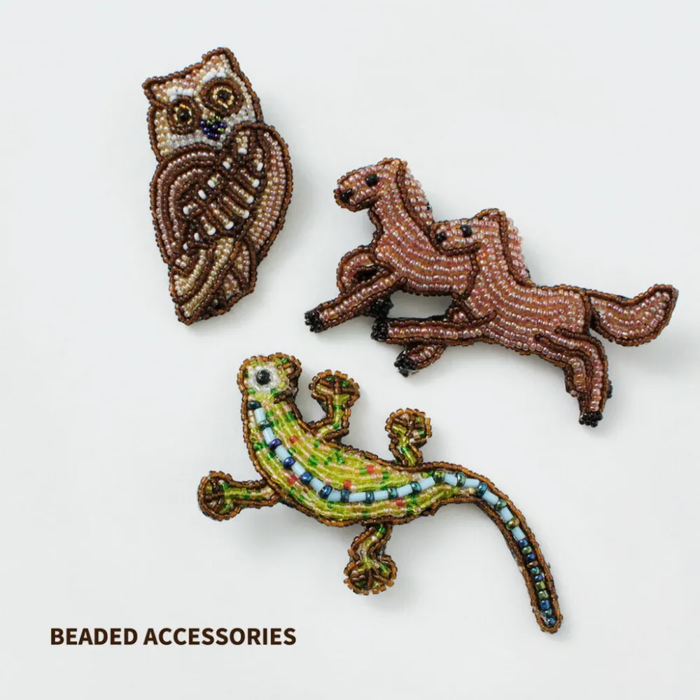BEADED ACCESSORIES Other Goods^/ Beaded pin badge L