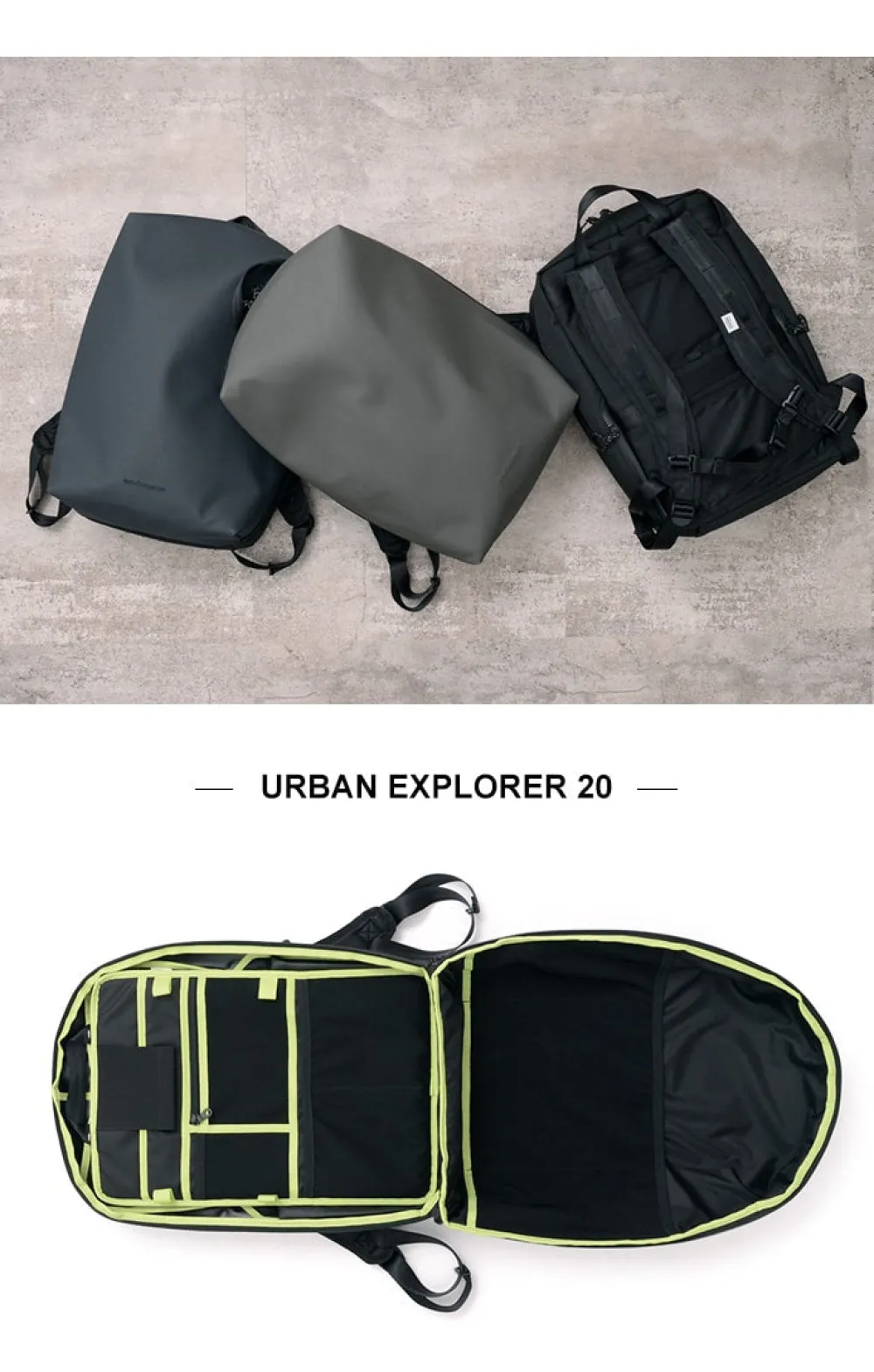BERUF Briefcases|Backpacks^/ Urban Explorer 20 Backpack