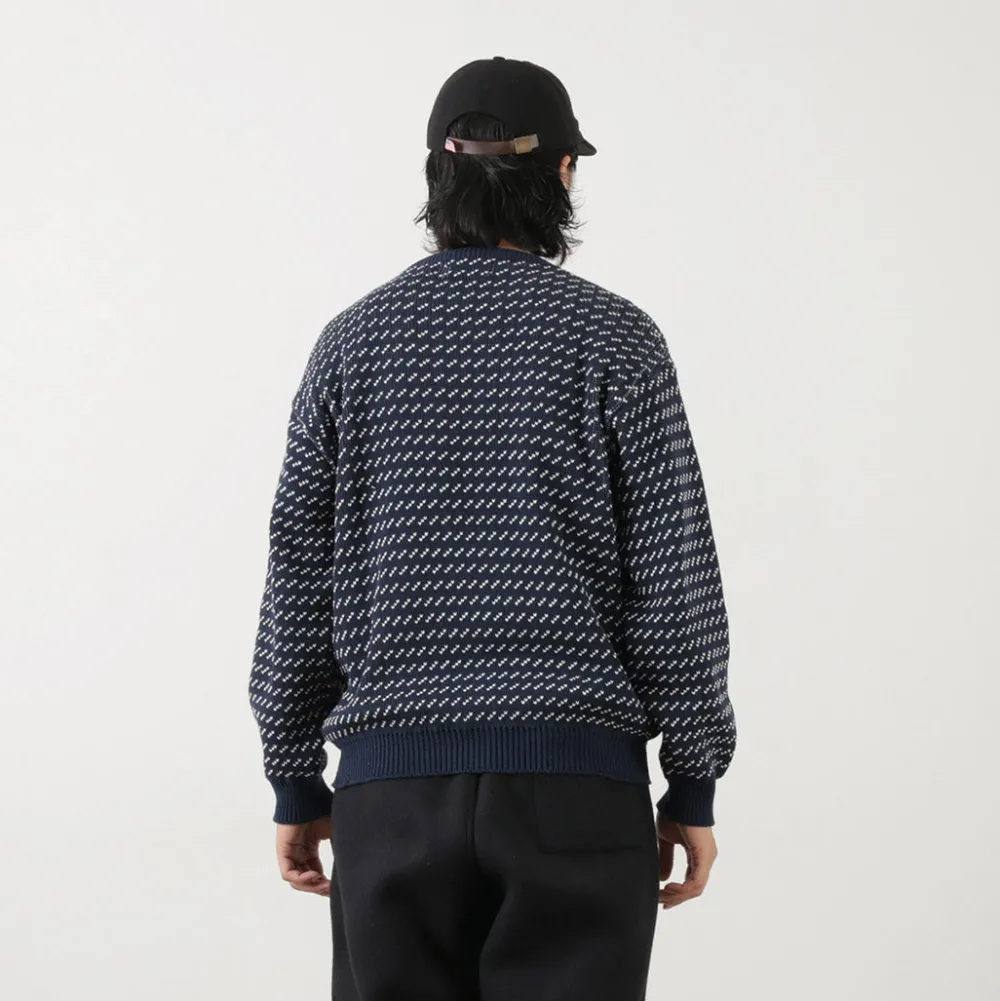 BINGHAMTON KNITTING COMPANY Knits^/ Birds Eye Crew Sweater