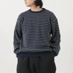 BINGHAMTON KNITTING COMPANY Knits^/ Birds Eye Crew Sweater