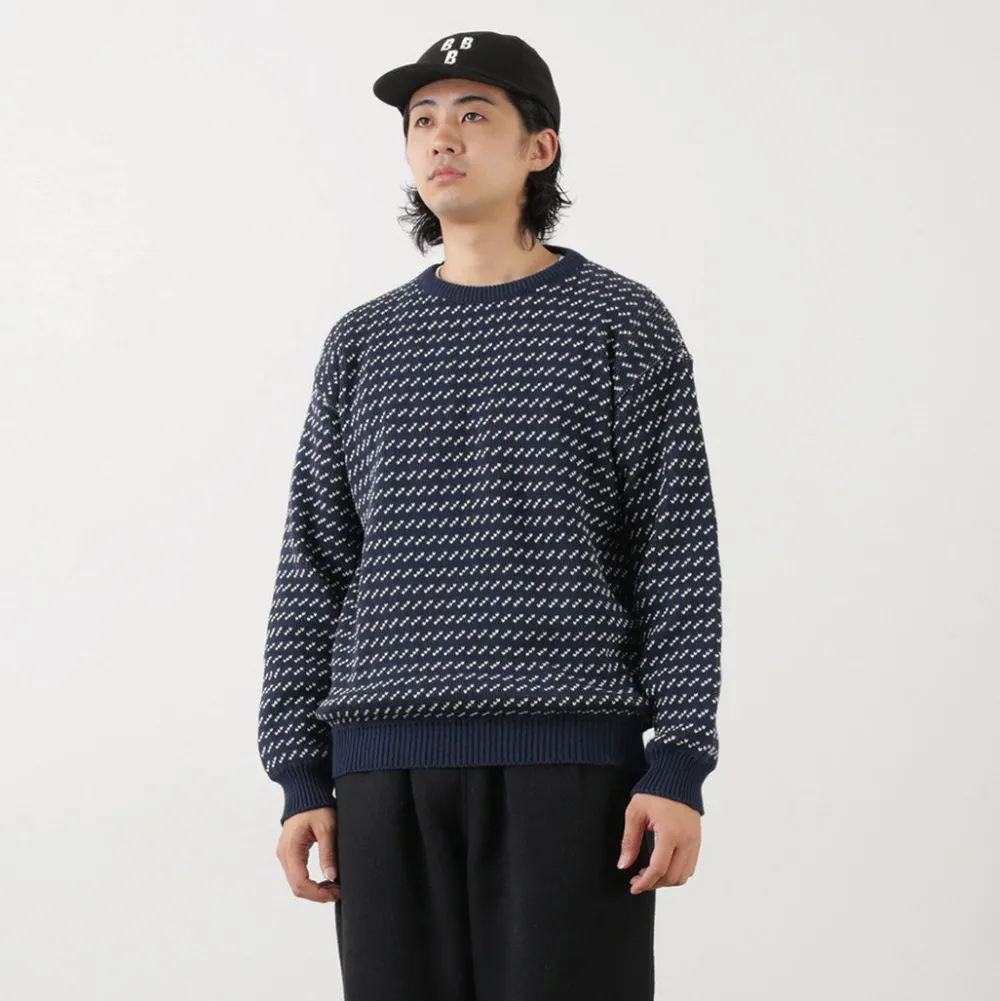 BINGHAMTON KNITTING COMPANY Knits^/ Birds Eye Crew Sweater