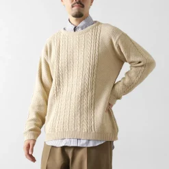 BINGHAMTON KNITTING COMPANY Knits^/ Fisherman Pullover Cotton Knit