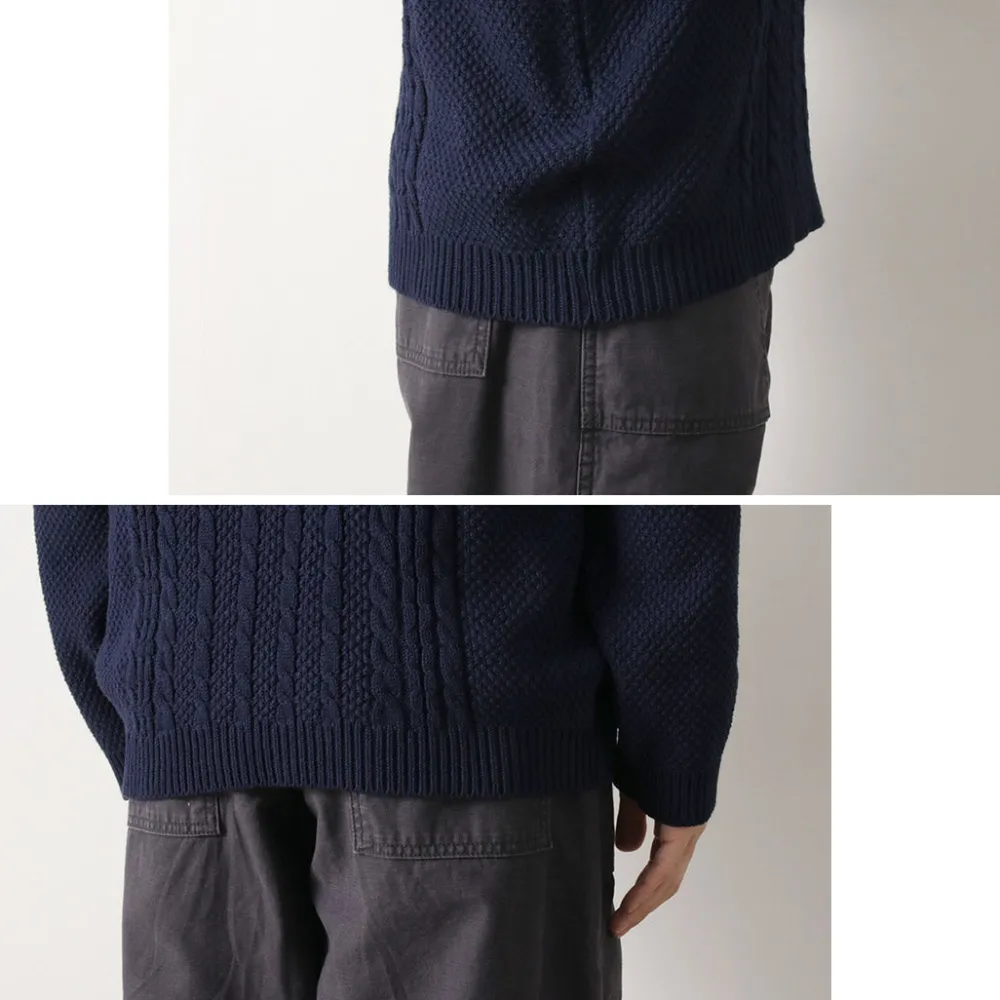 BINGHAMTON KNITTING COMPANY Knits^/ Fisherman Pullover Cotton Knit
