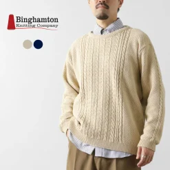 BINGHAMTON KNITTING COMPANY Knits^/ Fisherman Pullover Cotton Knit