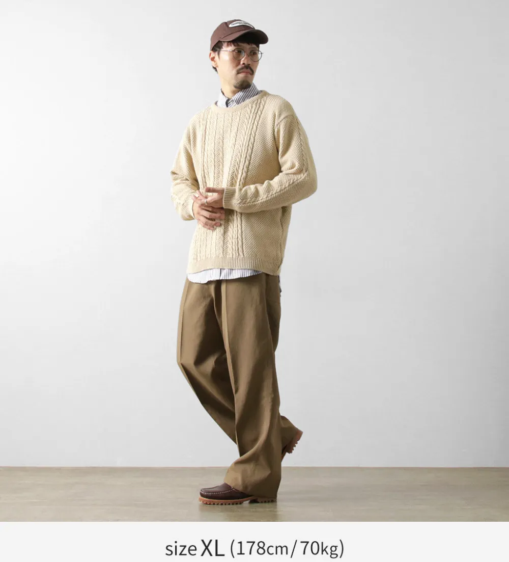 BINGHAMTON KNITTING COMPANY Knits^/ Fisherman Pullover Cotton Knit