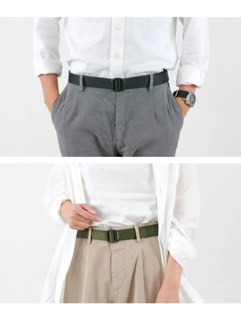 BISON Belts^/ Webbing Belt 30mm Plain Nylon Belt
