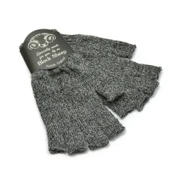 BLACK SHEEP Gloves^/ Fingerless knit gloves